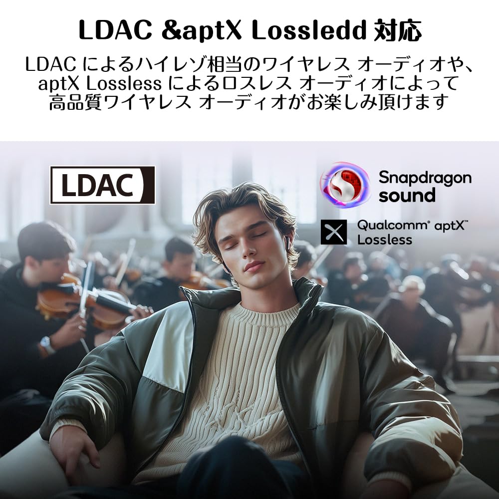 Aurvana Ace 3 True Wireless Earbuds (HS-AVACE3-BU) with LDAC, aptX Lossless, aptX Adaptive, and more