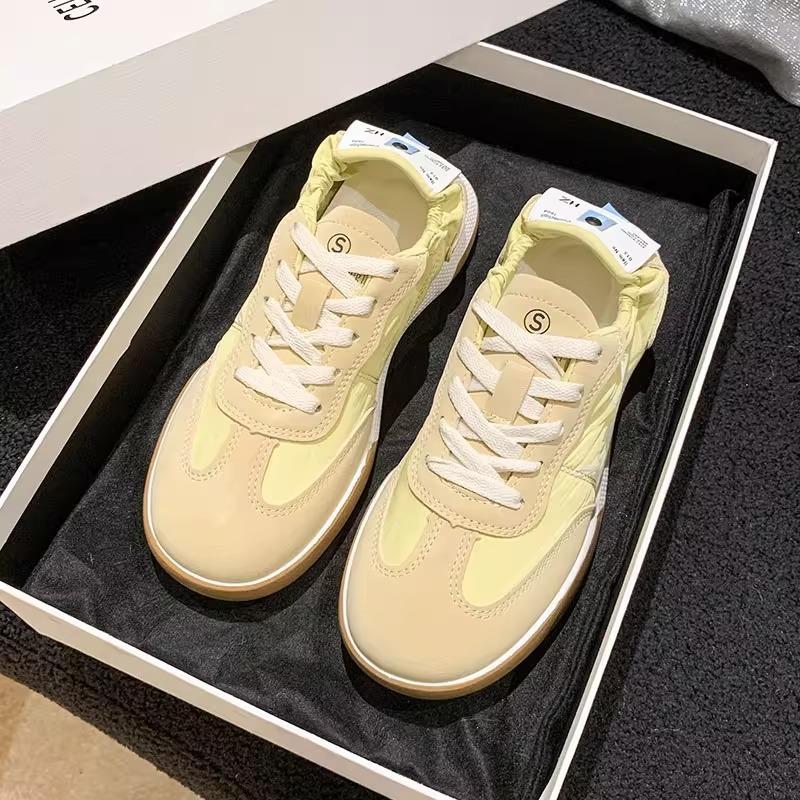 Forrest Gump Shoes Women's 2025 New Ballet Training Shoes Lace-up Retro Versatile Work Lightweight Breathable Sports Little White Shoes