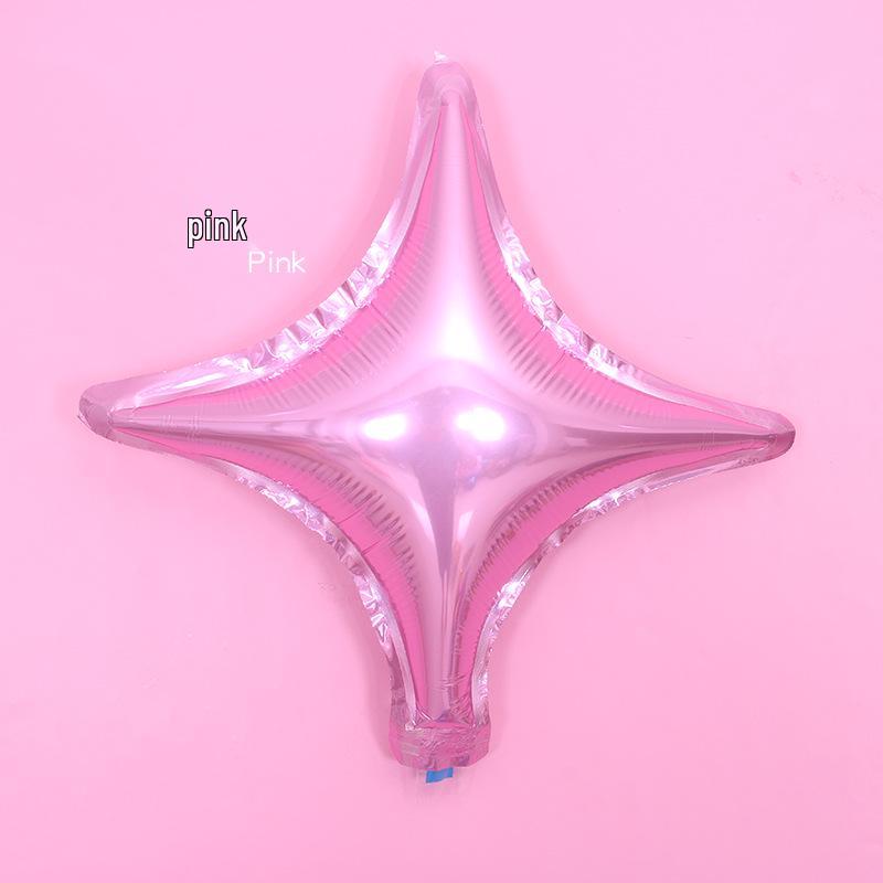 10" Four-Point Star Aluminum Foil Balloon for Birthdays and Parties