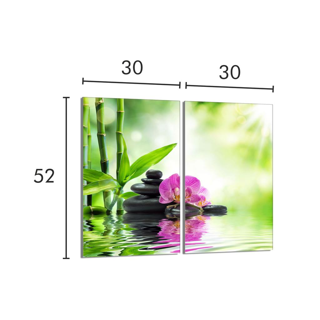 Glass Protective Hob Panel 2x30x52 Orchid