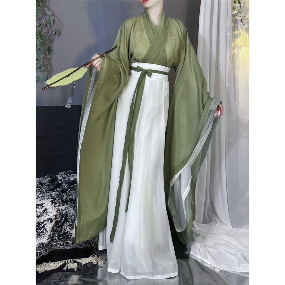 Chinese Wei And Jin Dynasties Style Hanfu  Fairy Daily Women's Suit