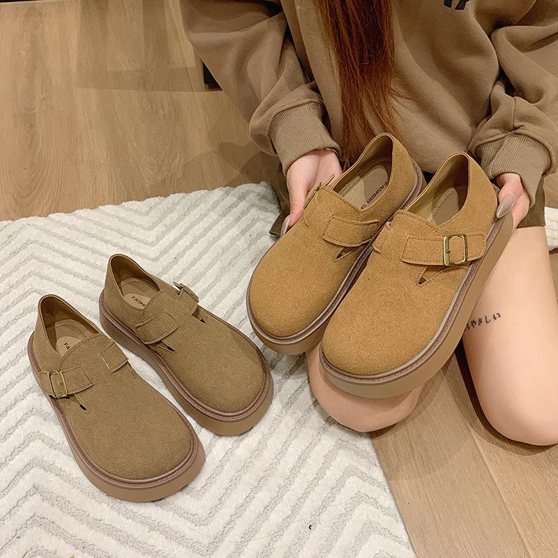 Fashion commuter retro all-inclusive platform shoes women's new summer height-increasing versatile single shoes