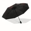 Devil's Horns: Red Devil Head Circle Sticker DecalUmbrella, Portable 3-Fold Compact Umbrella,Christmas Gift ES507