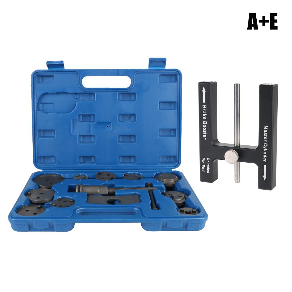 1/12/13/22PCS Car Disc Brake Pump Caliper Removal Tools 10 Piston Adapter Compressor Set Rewind Back Brake Repair Garage Tools