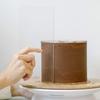 1 pz Raschietto per Torta in Acrilico Trasparente Riutilizzabile Spatola Decorativa Pulizia Conveniente Rettangolare Strumenti per la Cottura Domestica Accessori da Cucina
