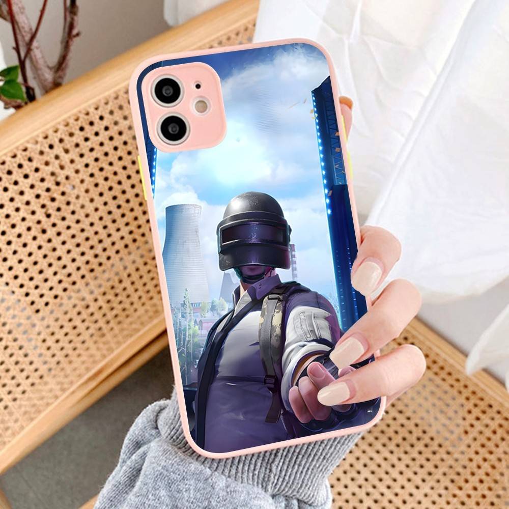 Game P-PUBG B-BATTLEGROUNDS Phone Cases for iPhone 16 15 14 Plus 13 12 11 Pro Max Matte Oft Bumper Phone Cover
