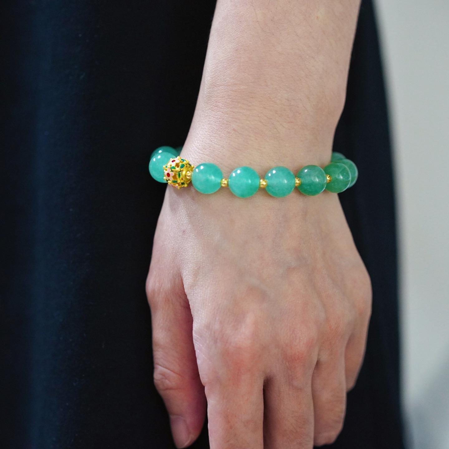 10Mm High-Quality Design Dongling Jade High-End Atmosphere Bracelet Bracelet Bracelet