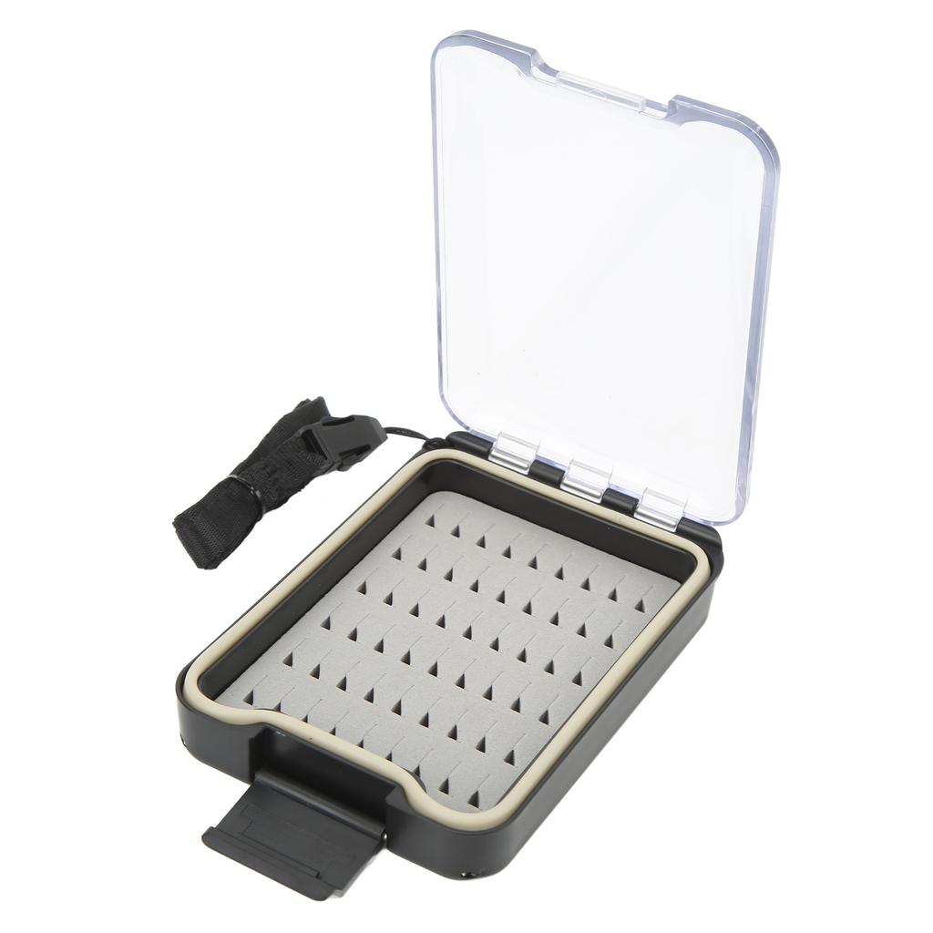 Fly Fishing Box Transparent Large Capacity Portable Waterproof Fly Fishing Lures Box Case with