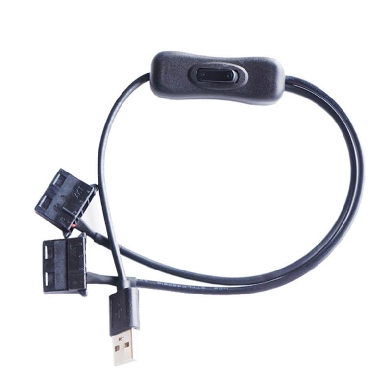 USB To 4Pin Fan Converter Cable With 12V Sets Up Voltage Output Line Fast Speed For Desktop Coolers