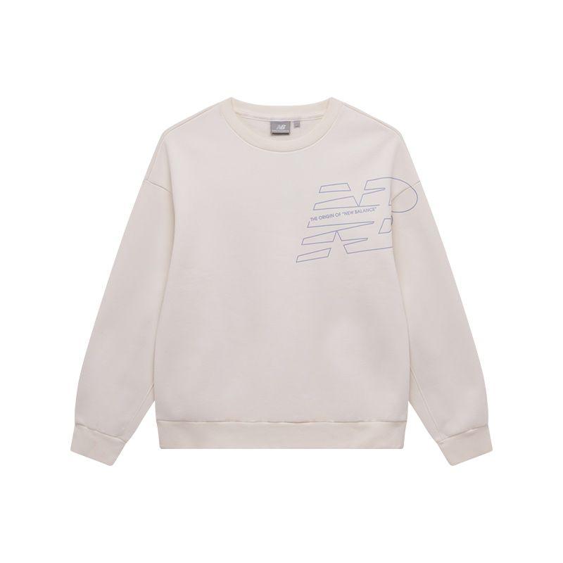 New Balance Sweatshirts Women s Pink Crew Neck Moderate 5CC44452-IV L