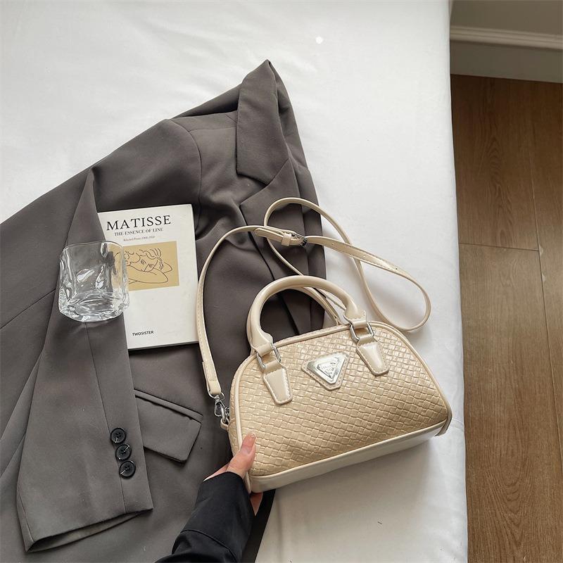 Strukturierte Litschi-Muster Handtasche Damen Neue trendige und modische Pendler-Umhängetasche Sommer Vielseitige Messenger Bag