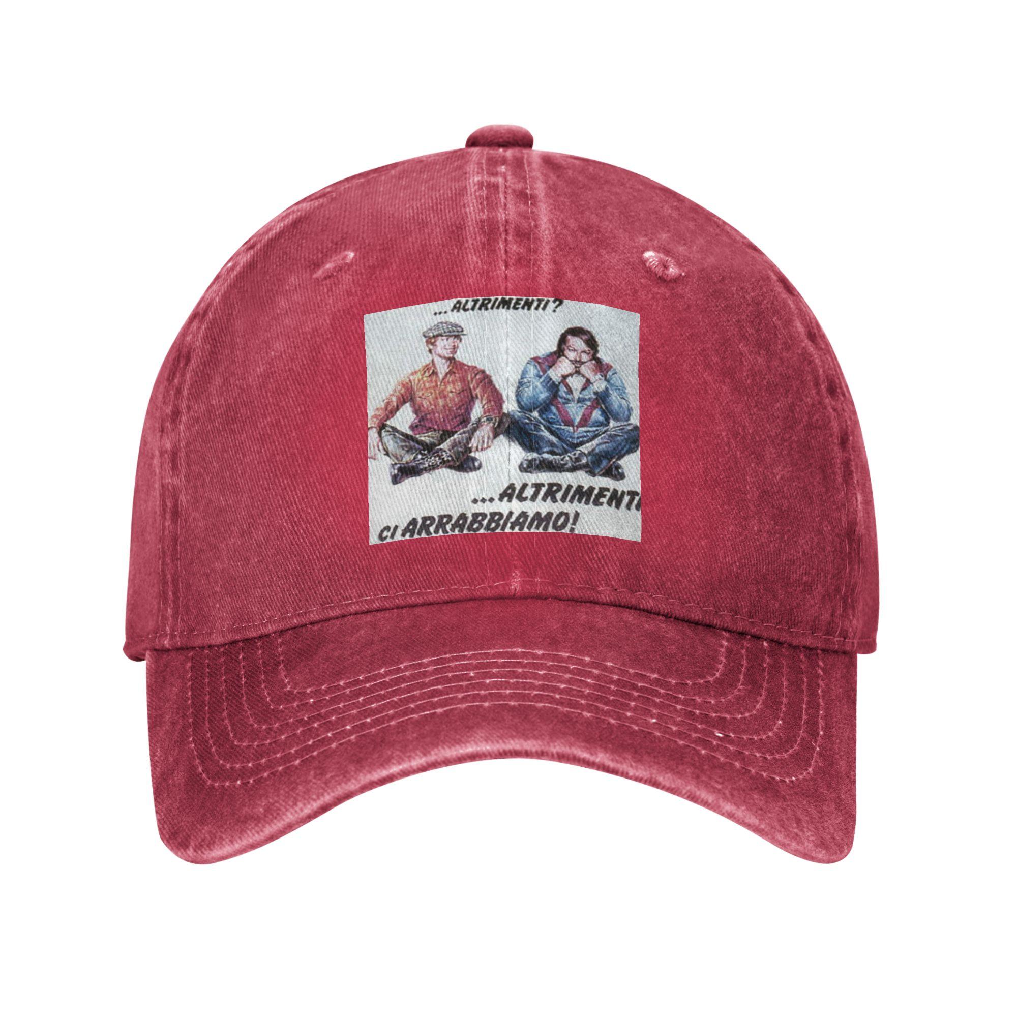 Maglietta Bud Spencer Terence Hill Denim Fabric Cap Casual Baseball Caps Adjustable Hat Summer Unisex Baseball Hats One Size
