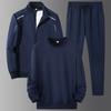 Sports Suit Men's Cardigan Sweatshirt Three Piece Set Casual Sweatpants Youth Loose Round Neck Top Trendy Long Sleeved Shirt