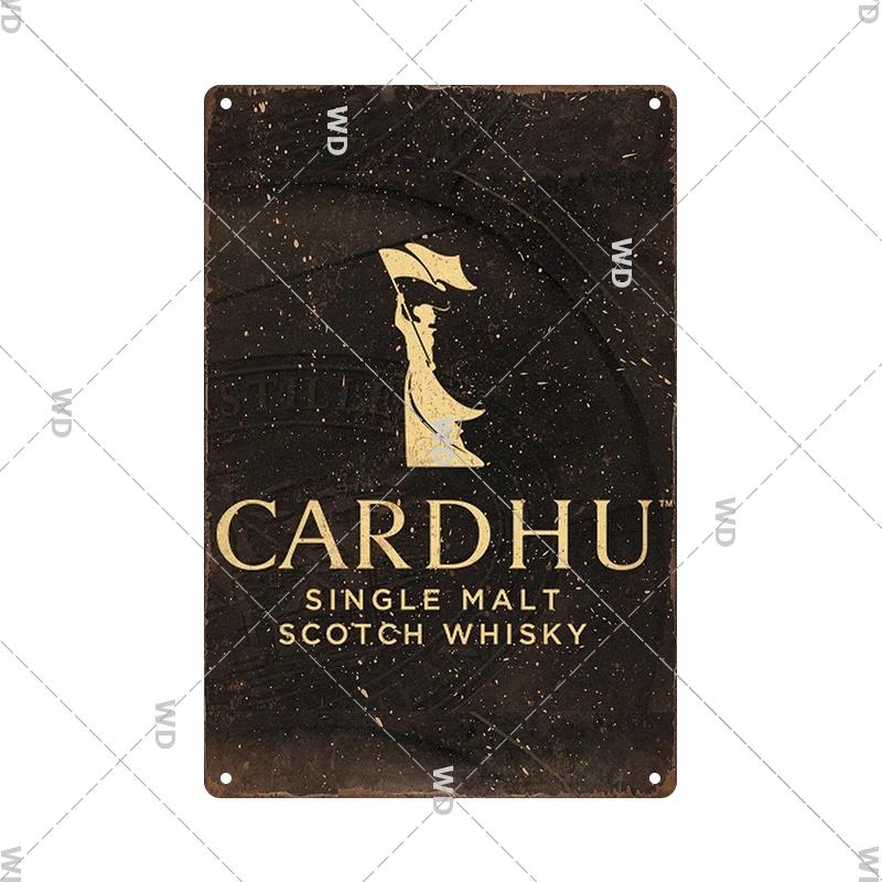 Whisky Marke Metall Vintage Blechschild Metallschild Dekorative Wandplakette Werbeschild Pub Bar Club Man Cave Dekor Wanddeko