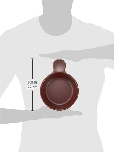 Reddish-brown, One-handed Gratin and Ajillo Pot, 15cm Diameter, Suitable for Direct Heat, Made In Japan, Mino Ware
