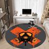 1pc Radiation Mask Office Round Area Rug, Indoor Mat Suitable For Office, Under Office Chairs Bedroom Living Room Home Decor, Room Deco