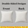 Pink Wreath Square Jacquard Pillow Cover for Sofa Office Waist Cushion Cover Home Decorative Pillowcase