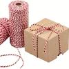 Feiertags Rot und Weiß Seil Flexibles Dekoratives Band für Weihnachts Bastelarbeiten Ornamente DIY