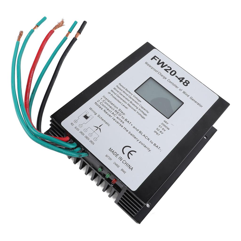 2000W Wind Turbine Charge Controller 48V IP67 Water Resistant MPPT Wind Turbine Generator