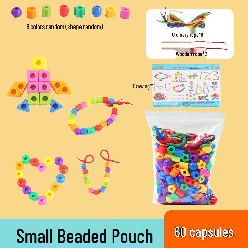 

Нанизування намистин іграшка для дітей: Тренування дрібної моторики та концентрації для дівчаток, вік 2-3 роки, дитячий садок, нанизування блоків