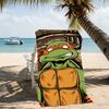 Beach Towel with Teenage Mutant Ninja Turtles Pattern - soft,absorbent,machine washable Lightweight&Modern,swimming,Travel Essentials