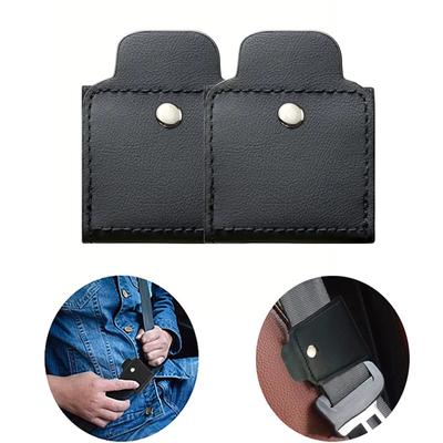 Seat Belt Elastic Adjuster Car Adjustable Limiter Fixed Buckle Pregnant Women Anti-Strangle Extension Clip 2PC