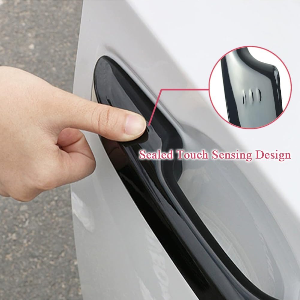 No Adhesive Snap-On Car Door Handle Cover Protector For Honda 11Th Gen Civic   2024 2025 2026, Accord CR-V HR-V  2024 2025 2026, Acura Integra ~2025