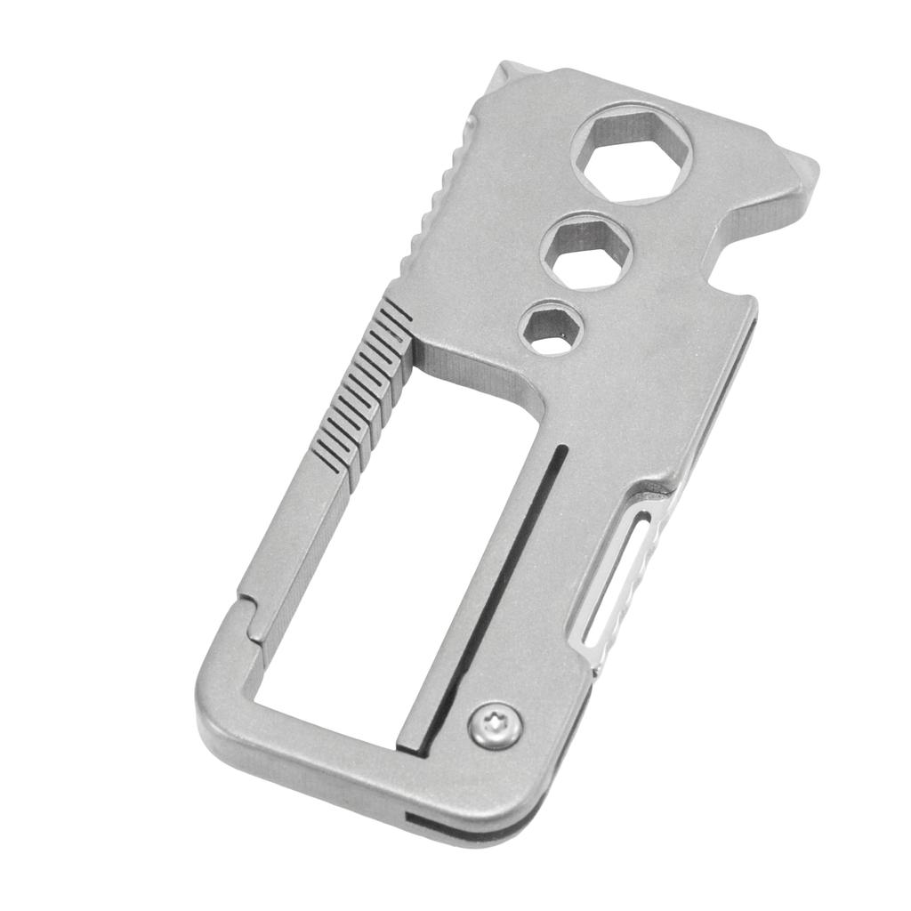 STEELMIGHT Key Titanium EDC Bottle Phillips Flathead Bicycle Mountaineering Keychain, Multi-Function Ring, Alloy, Tool, Multi-Tool, Opener,