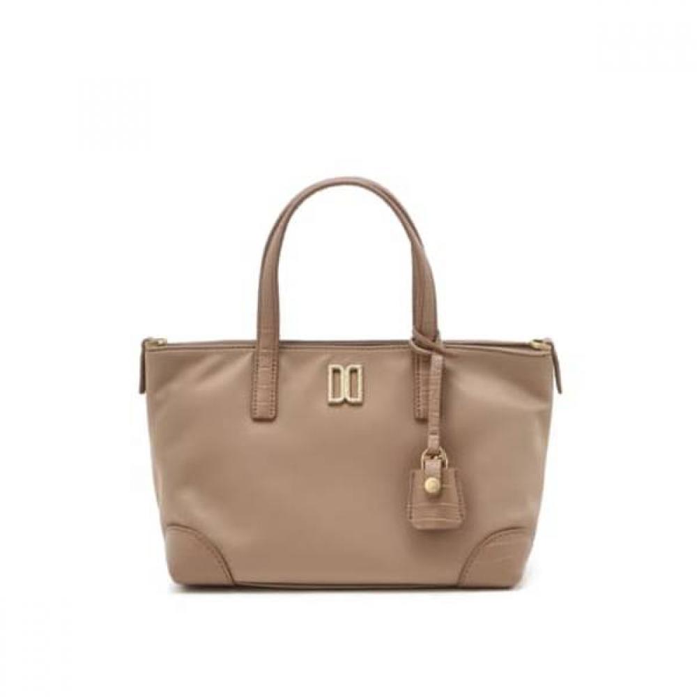 DakS Ivory Crocodile Cowhide Nylon Tote Bag S Dcba6e060p1