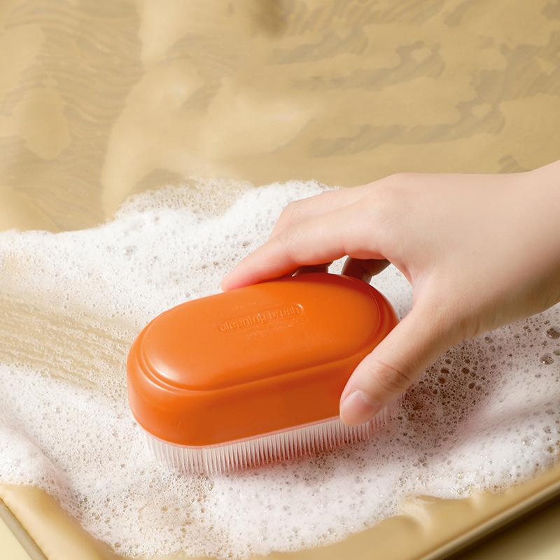 Multifunktionale Reinigungsbürste, Wäschekragen ohne Beschädigung der Kleidung, Schuhbürste, mehrfarbige Weichhaar-Wäschebürste