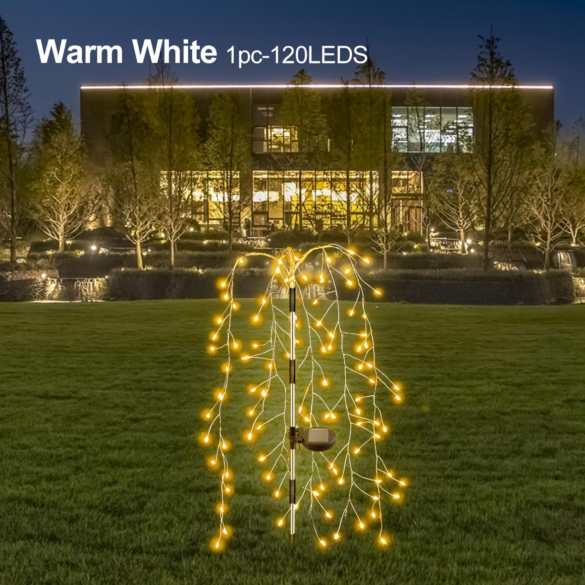 

Solar Garden Lamp Outdoor 120 LEDS Solar Firework Lights Waterproof 8 Modes Fairy Swaying Tree Decor for Yard Patio Christmas 1pcs