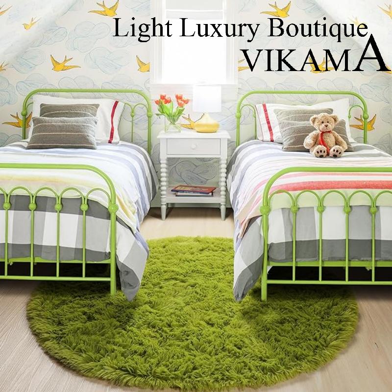 

Подростковый ковер для спальни, пушистый декоративный ковер для гостиной, спальни, прикроватный ковер из шелка, нескользящий, устойчивый к пятнам, моющийся 80X80CM