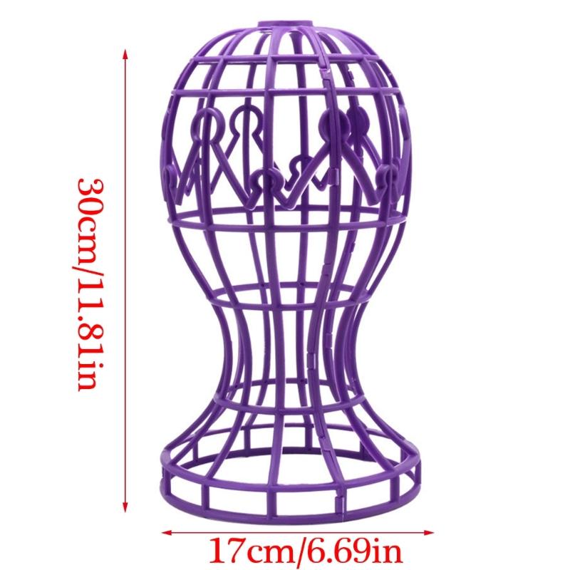 Practical Wig Stand Practical Plastic Storage Rack Hair Accessories Display Holder for Wigs Hats and Cosplay Mask