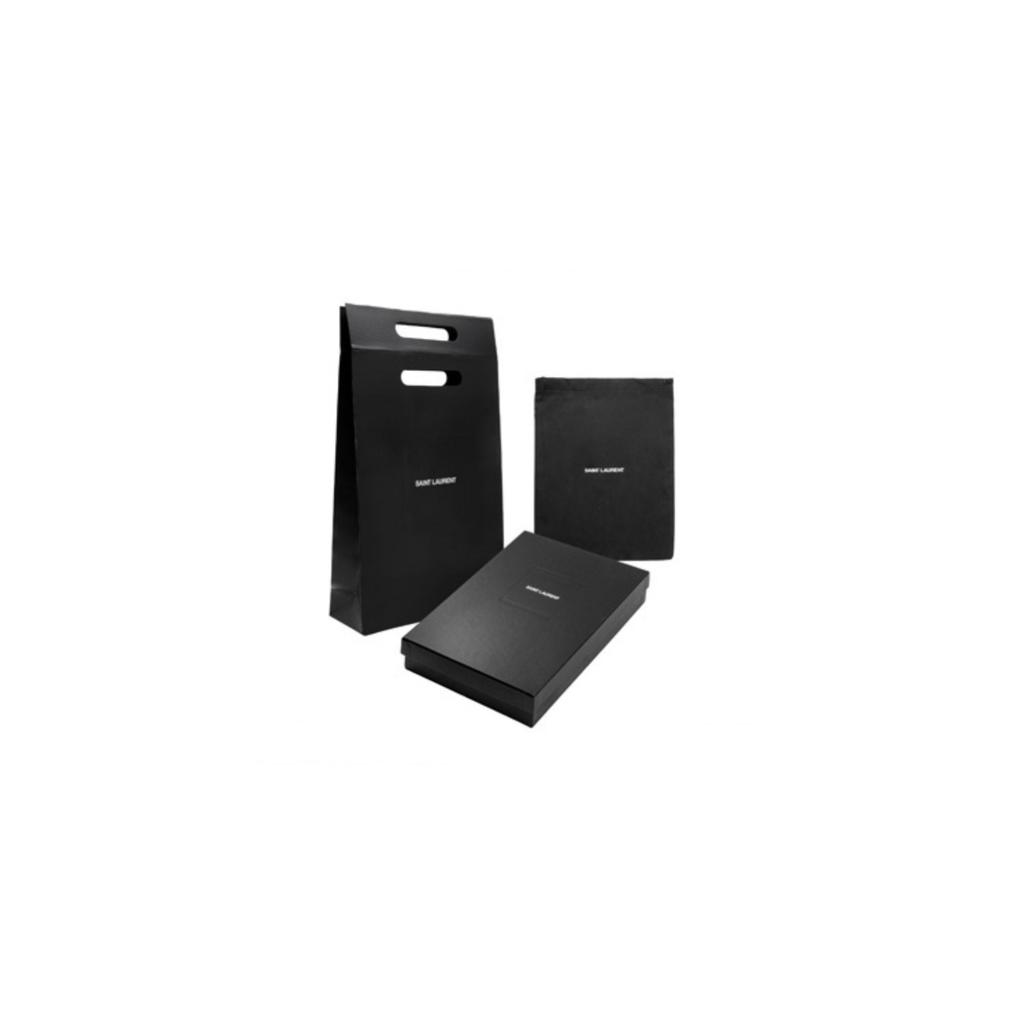 Saint Laurent YSL Niki Series Black Label Logo Chain Pleated Leather Shoulder Crossbody Headphone Bag Women Bags 710844-0EN04-1000