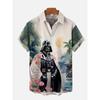 Disney Summer Fashion Anime Shirts Men Hawaiian Short Sleeve Shirt Casual Boys Clothes Girls Teen Shirts