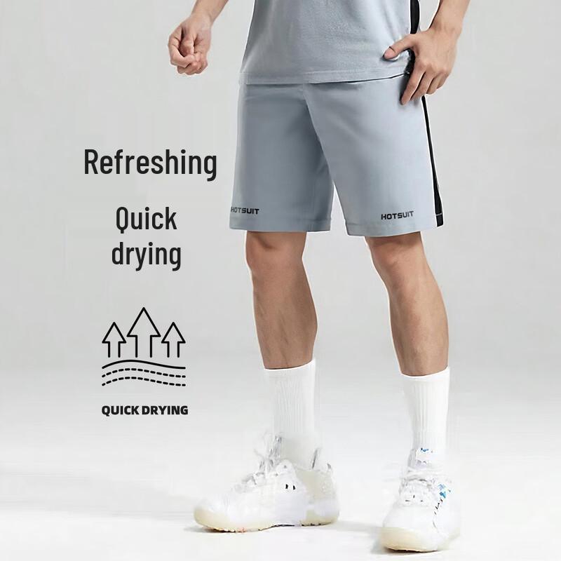 HOTSUIT Men s Quick-Dry Summer Sports Shorts L