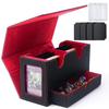 Introducing the New AWESOPAL Deck Case! This Upgraded Deck Case Features Two Magnetic Holders, Two Display Windows, a Large Dice Tray, and Four Compar