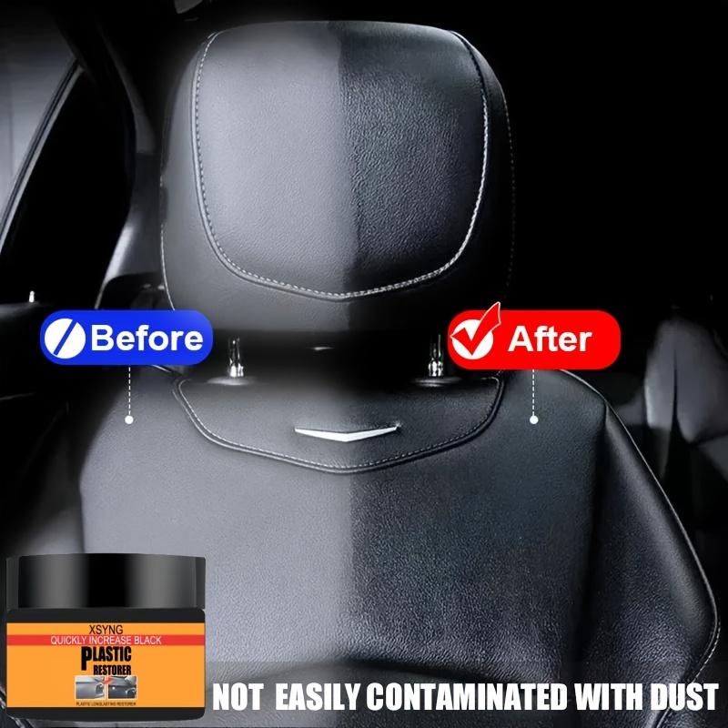 Bil Plaståterställare Tillbaka Till Svart Glans Auto Interiör Läder & Panel Förnyelse Vax Beläggningsmedel Autopolish Och Reparationsbeläggning