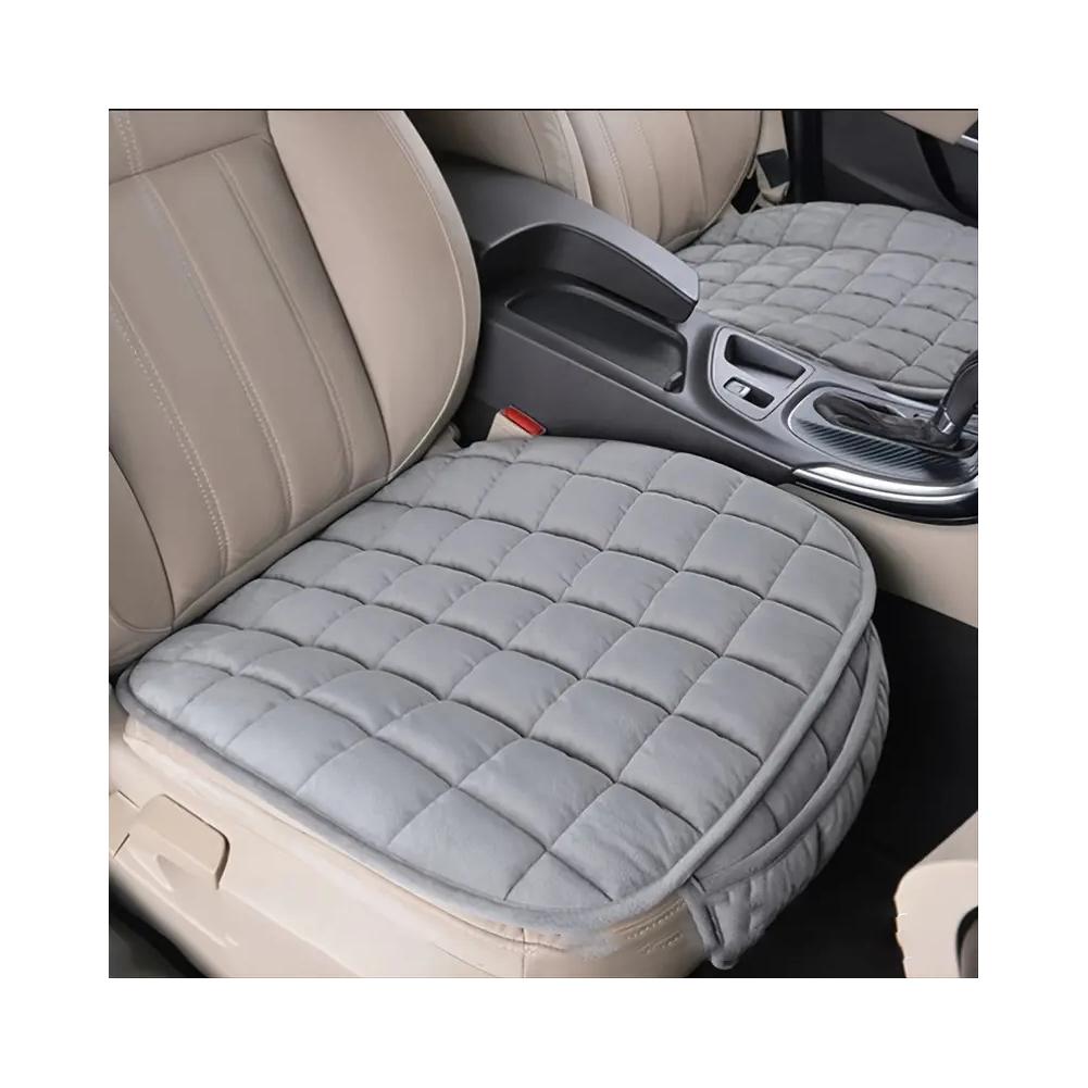 

Чехол на автомобильное сиденье, зимняя теплая плюшевая подушка для сиденья, противоскользящая, Авто универсальное переднее сиденье, автомобильное кресло Cus U0B3