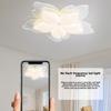 Wohnzimmerlampe Modern Schlichte Atmosphäre Hauptschlafzimmerlampe Creme Wind Blütenblatt Zimmer Deckenleuchte