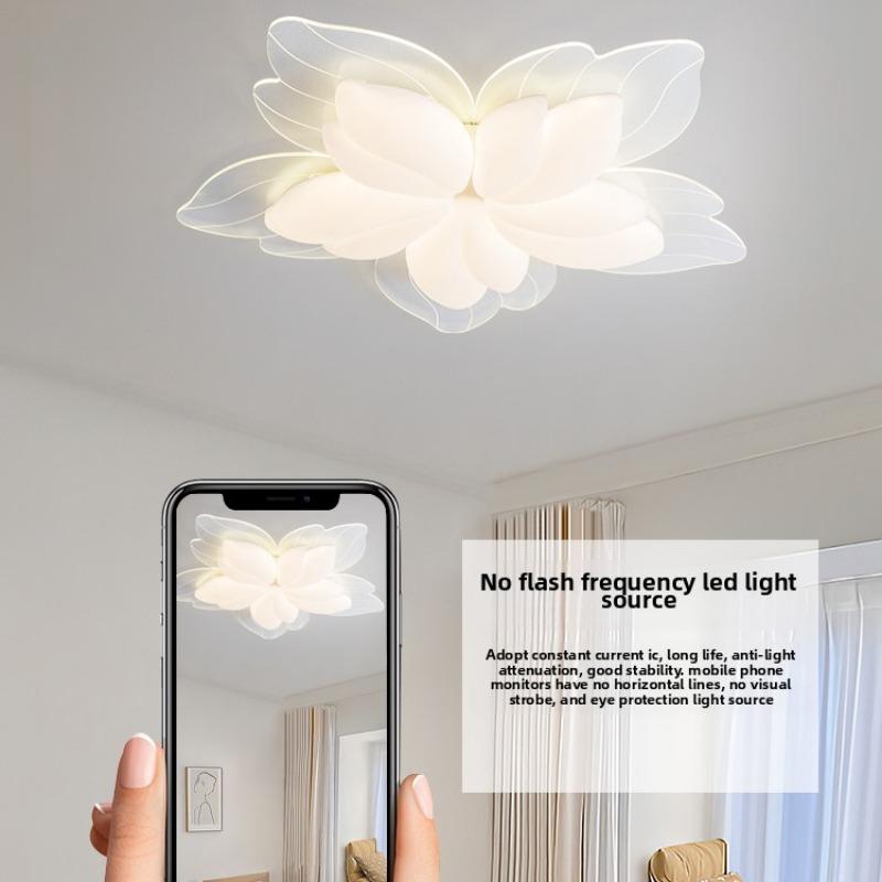 Living Room Lamp Modern Simple Atmosphere Master Bedroom Lamp Cream Wind Petal Room Ceiling Lamp