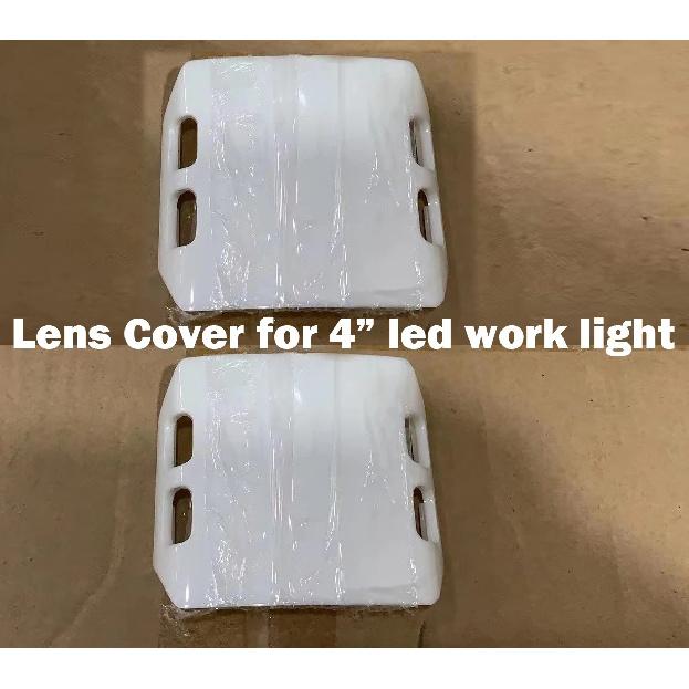 

2Pcs Protective Dust Proof Cover for 4 inch LED Work driving Light Bar Pods ATV SUV TRUCK spotlight shockproof protective case белый