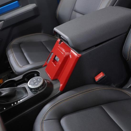 Interior Window lift Switch Cover Trim For Ford Bronco +Red Accessories ABS