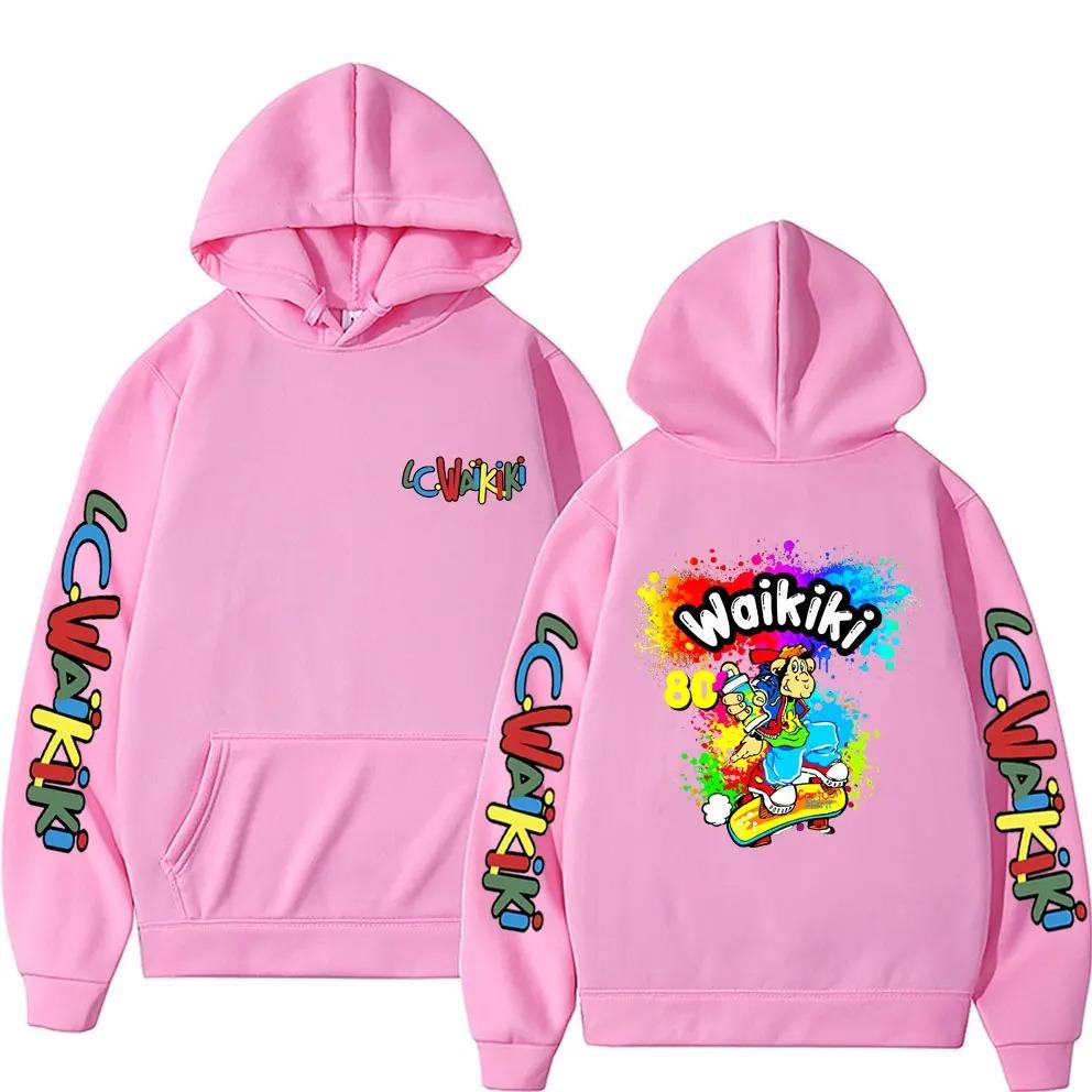Classic Cartoon Characters Lc Waikiki Monkey Graphic Print Hoodies Funny Men Women Sweatshirt High Quality Pullovers