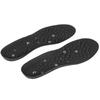 Foot Magnetic Therapy Massage Insoles Breathable Shoe Foot Pain Relief Massage Insoles(L 45‑47 Black)
