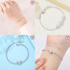Authentic copper Starry Butterfly Bracelets Blue Zircon Cross Claws Bracelets Women Jewellery Accessory Anniversary Fine Gift