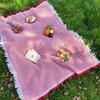 Outdoor picnic mat linen tablecloth camping blanket atmosphere tablecloth picnic mat outing car trunk mat