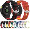 Zweifarbiges Silikon-Sportuhrband für Garmin Forerunner 70/170, 20/22mm Schnellwechsel-Ersatzarmband mit atmungsaktiven Löchern