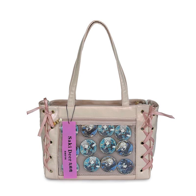 Today's popular ribbon large-capacity bow transparent baby bag pain bag