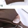 Tops for Woman Knitted Sexy Crop Tops Halter Tank Top Women Built In Bra Camis Sleeveless Strap Vest Underwear Sports Bra Ladies